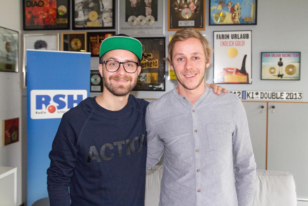 Mark Forster (li.) mit KIELerLEBEN-Redakteur Bastian Karkossa