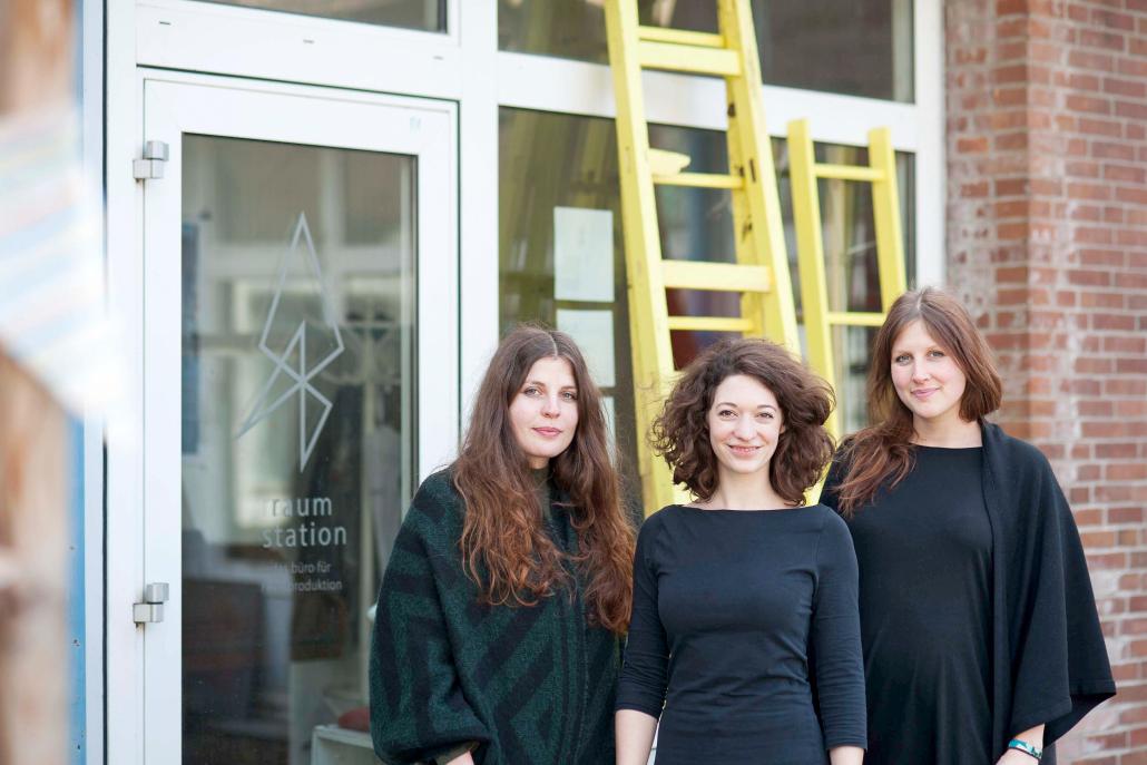 Myriam, Tabea und Anne-Lena (v. li.) von raum station