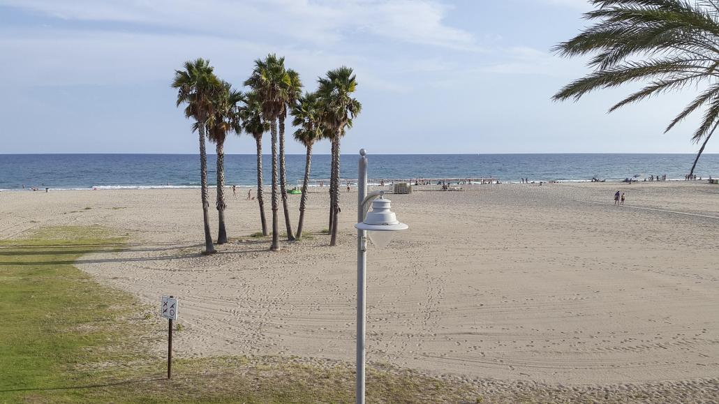 Marita und Rolf genossen den Strand an der Costa Dorada