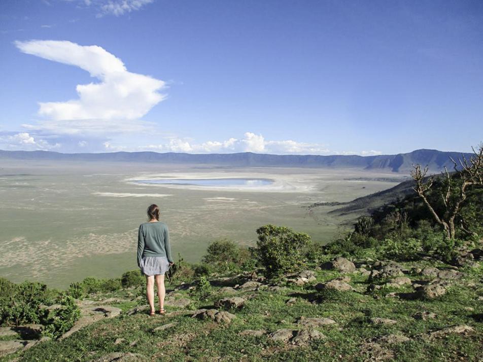 Anja liebt die atemberaubende Landschaft von Afrika