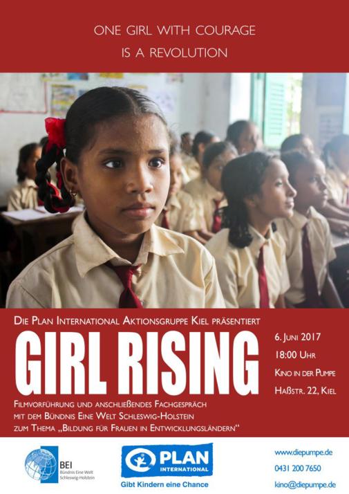 Am 6. Juni wird im Kino der Pumpe in Kiel der Film „Girl Rising“ gezeigt