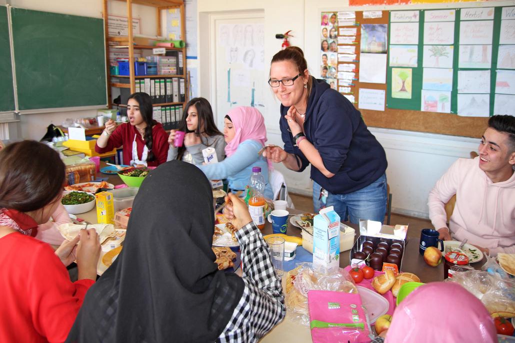 Anne Greyner hat stets ein Lächelnfür ihre Schüler auf den Lippen