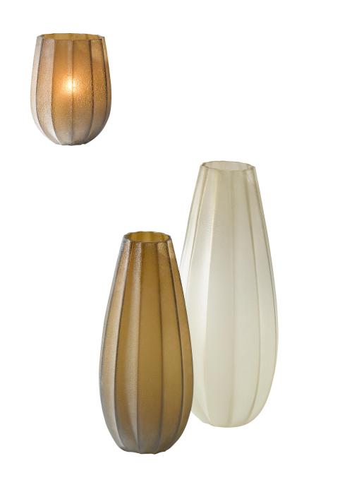 Vase/Windlicht, Glas, versch. Farben und Größen, z. B. ca. H: 21 cm, statt 29,95 Euro (UVP des Herstellers) ab 24,95 Euro