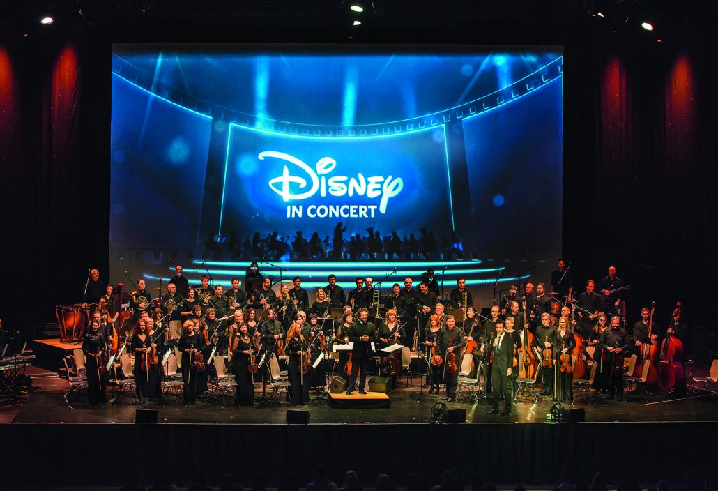 Das Hollywood-Sound-Orchester wird mit den Starsolisten die beliebtesten Disney Songs auf die Bühne der Sparkassen-Arena-Kiel bringen 