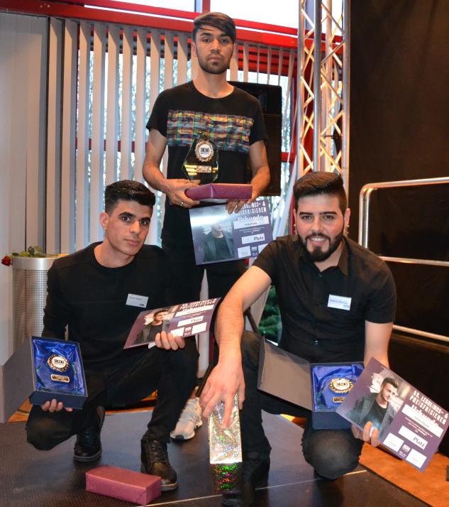 Die Gewinner des ersten Durchgangs des ersten Lehrjahres