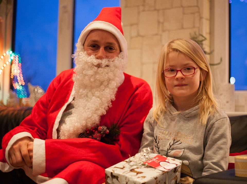 … oder macht ein schönes Erinnerungsfoto mit Santa