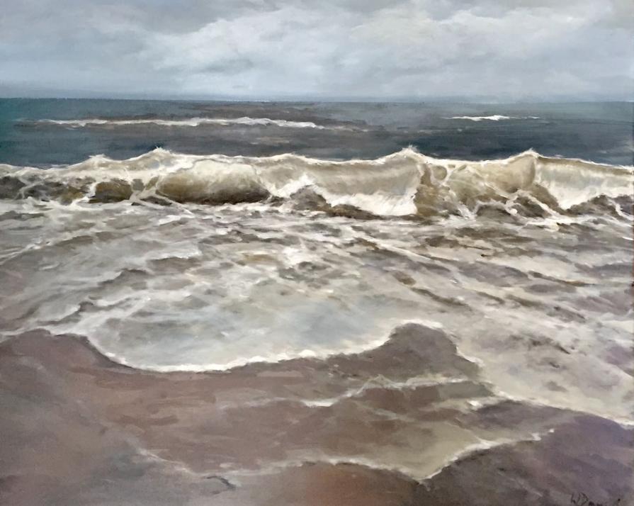 Eines von zahlreichen Meeres-Gemälden der Künstlerin Wiebke Daniel