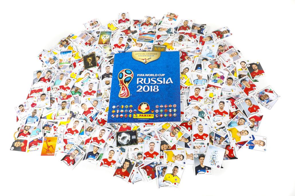 So sieht es aus, das diesjährige WM-Panini-Album. 682 Sticker müssen
gesammelt werden, um es zu komplettieren

