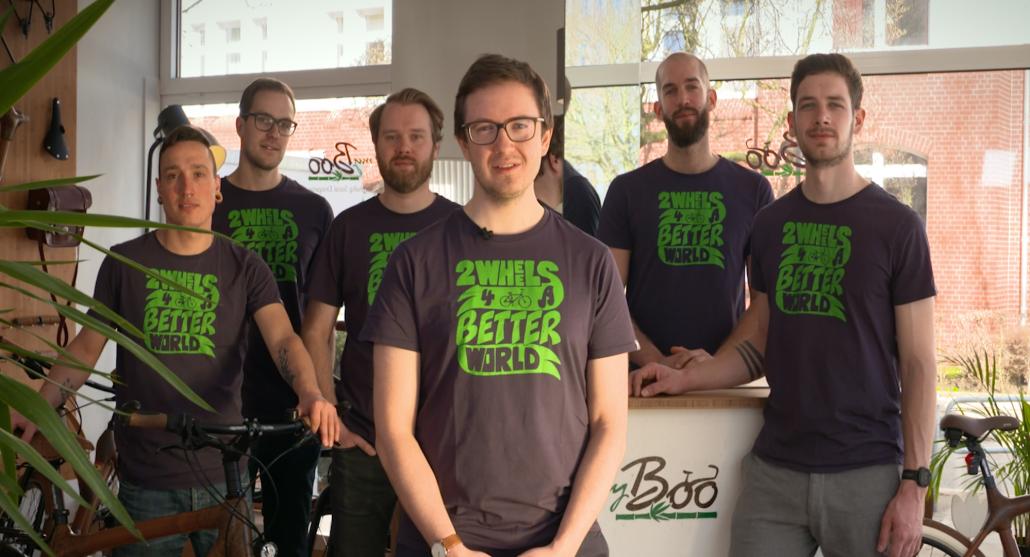 Das Herzensprojekt des myBoo-Teams ist es, mit Ihren Bambusrädern mehr 
Umweltbewusstsein auf die Kieler Straßen zu bringen