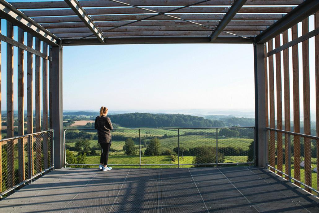 Die Hüttener Berge hat man stets im Blick