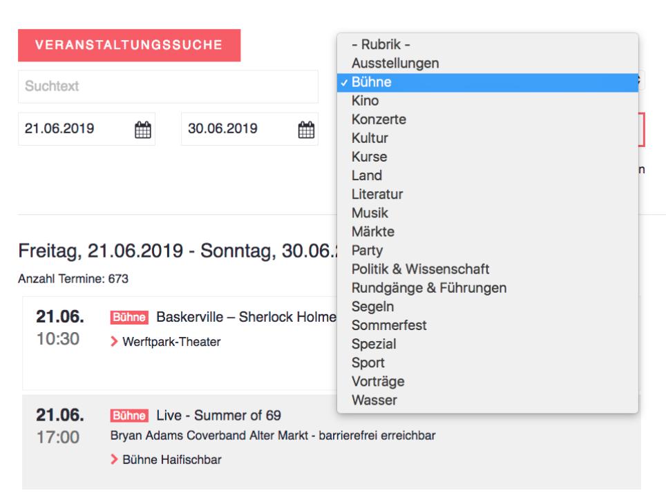 KiWo-Termine auf der Bühne, an Land und zu Wasser