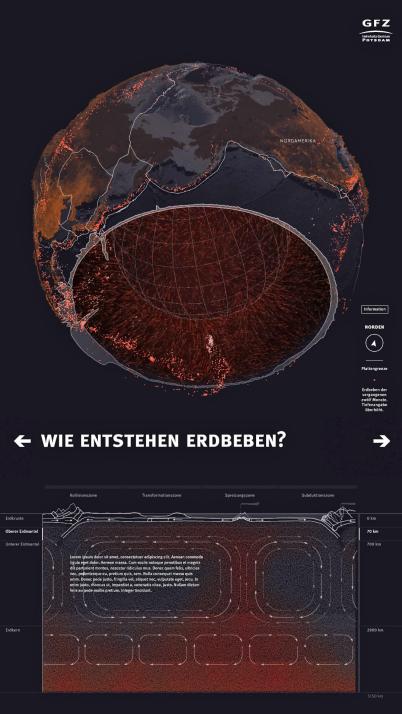 Auf dem dynamischen Multitouch-Display werden naturwissenschaftliche Inhalte für die „Generation Touchscreen!“ anschaulich erklärt



