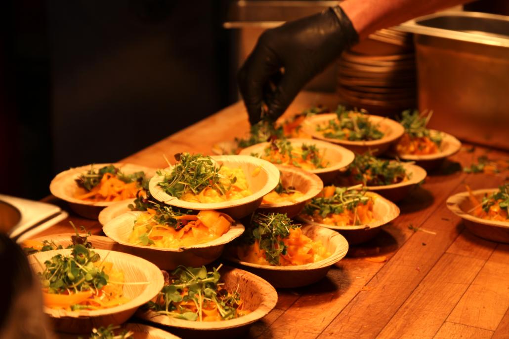Budenzauber lieferte das leckere Catering des Abends