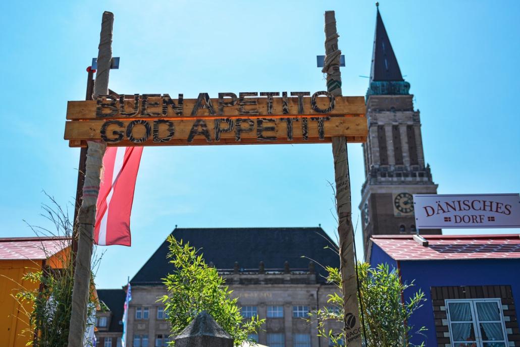 Mehr Platz zum Schnacken bietet der Internationale Markt