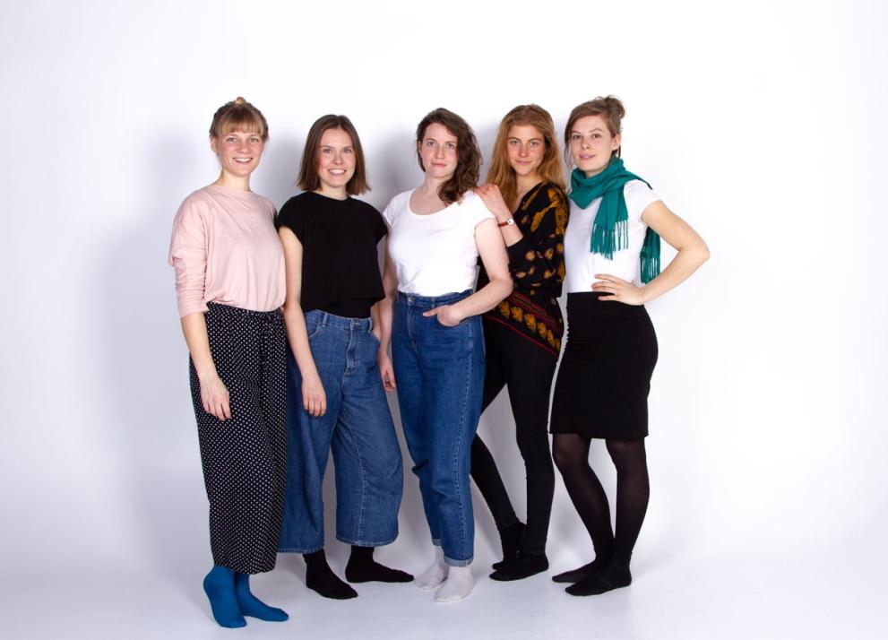 Das Team von umtüten: Anja, Christina, Theresa, Rabea und Berte