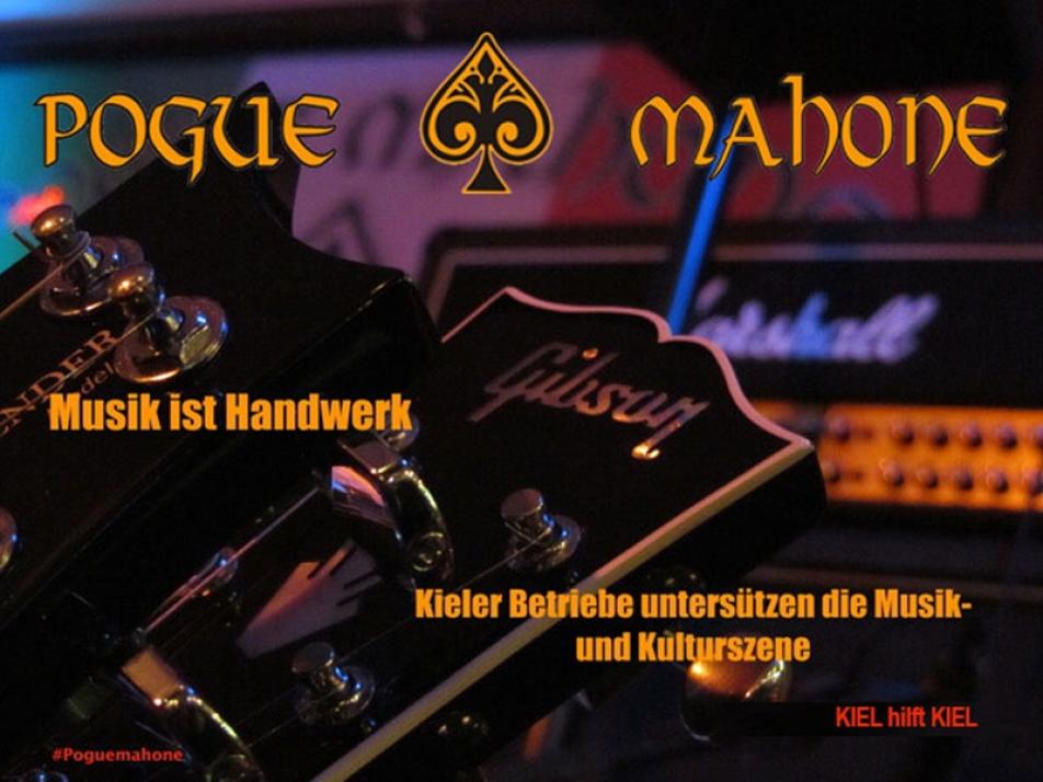 Mit der Aktion "Musik ist Handwerk" unterstützt das Pogue Mahone Künstler*innen und Musiker*innen
