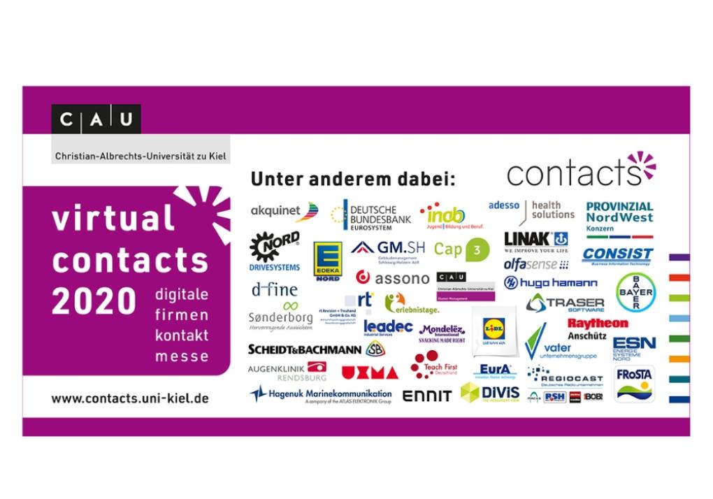 Vom 12. Mai bis zum 14. Mai findet die virtuelle "contacts" Messe der CAU Kiel statt