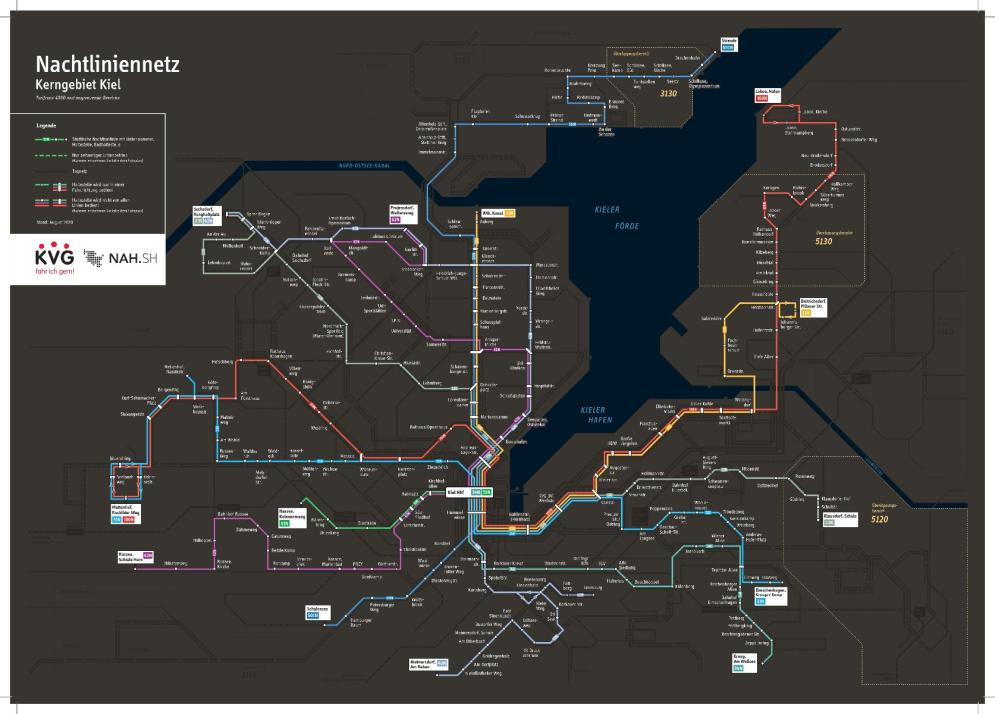 Die neuen Nachtbuslinien passen sich an bereits bekannte Linien, wie beispielsweise die 11, an.