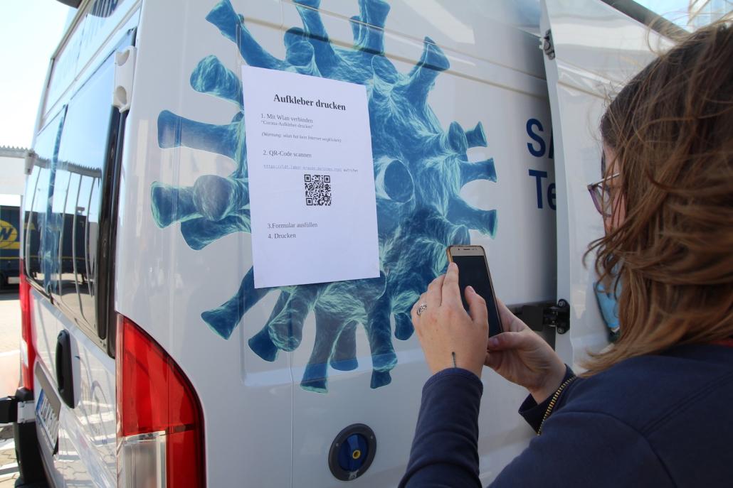 Mit dem QR-Code kann man schnell seine persönlichen Daten eintragen