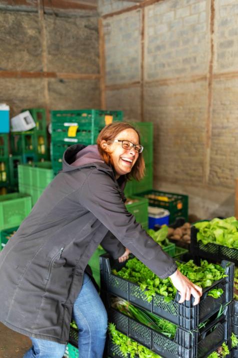  „Das Prinzip der Solidarischen Landwirtschaft ist ein Zukunftsmodell", sagt Solawista Cathrin Hirsch.
