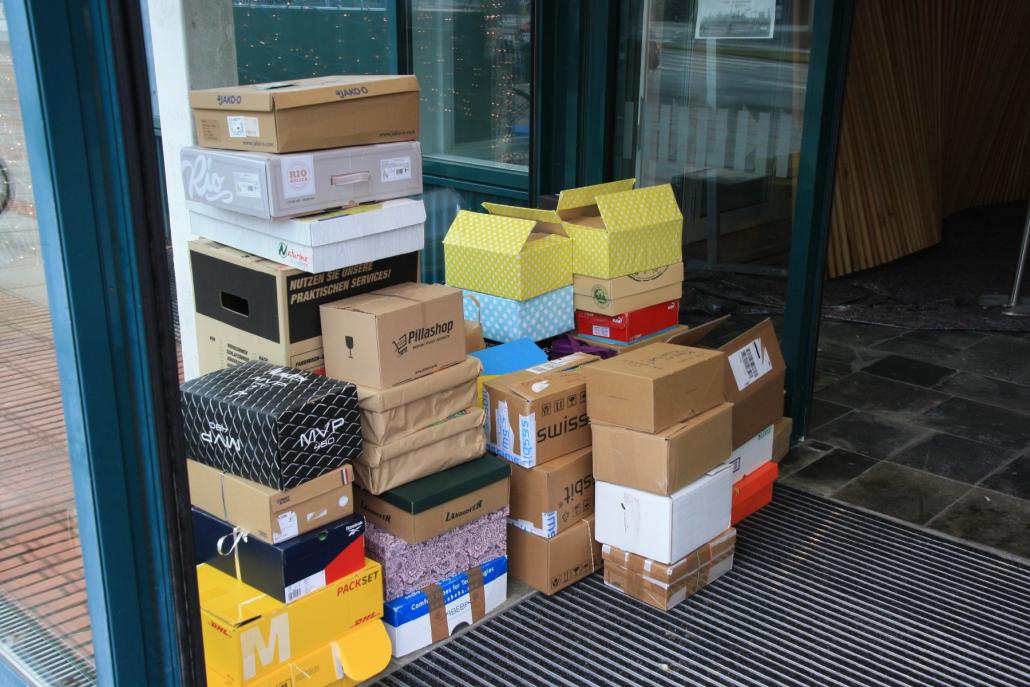 Viele Kielerinnen und Kieler haben bereits Spendenpakete abgegeben