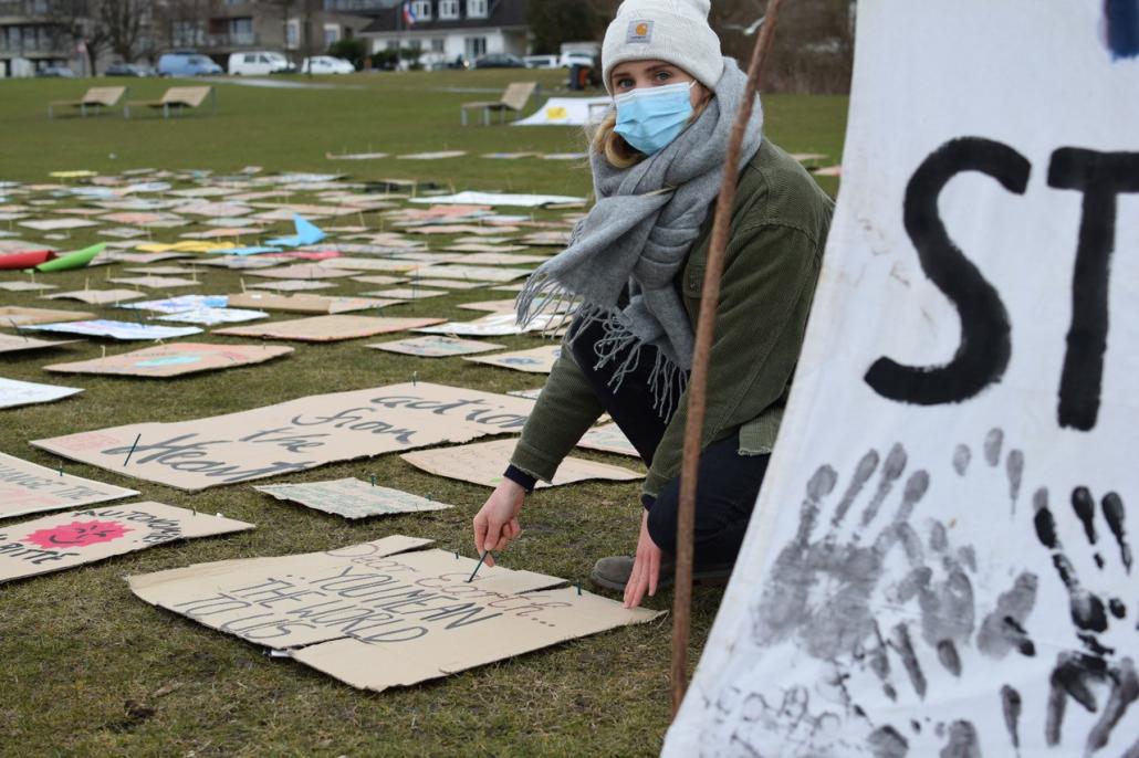 Klimastreik auf der Reventlouwiese