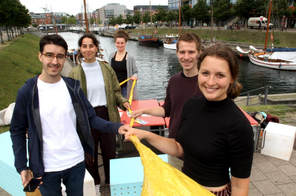 Jonas, Helena, Caro, Hauke und Viola kooperieren als Kiel MITTE und Zukunftsfestival Kiel Kann Mehr zum Connect Fest.