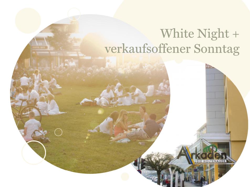 Die White Night am 5. und der verkaufsoffener Sonntag am 14. August locken wieder in die Holtenauer