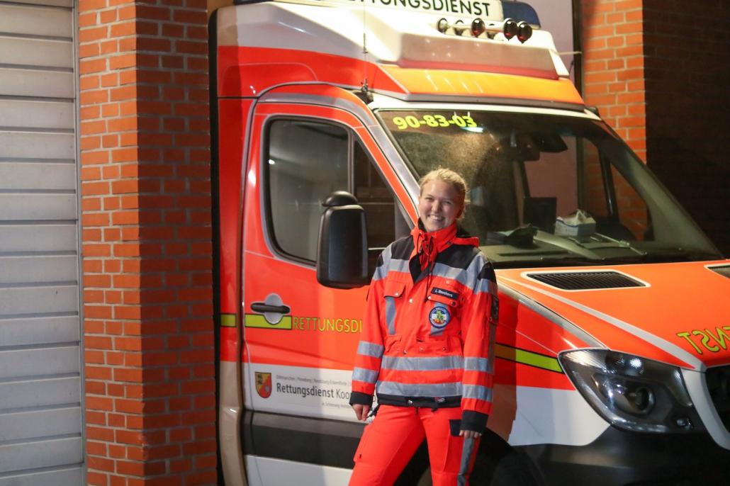 Lotte Borchers geht als Notfallsanitäterin ihrer Berufung nach.