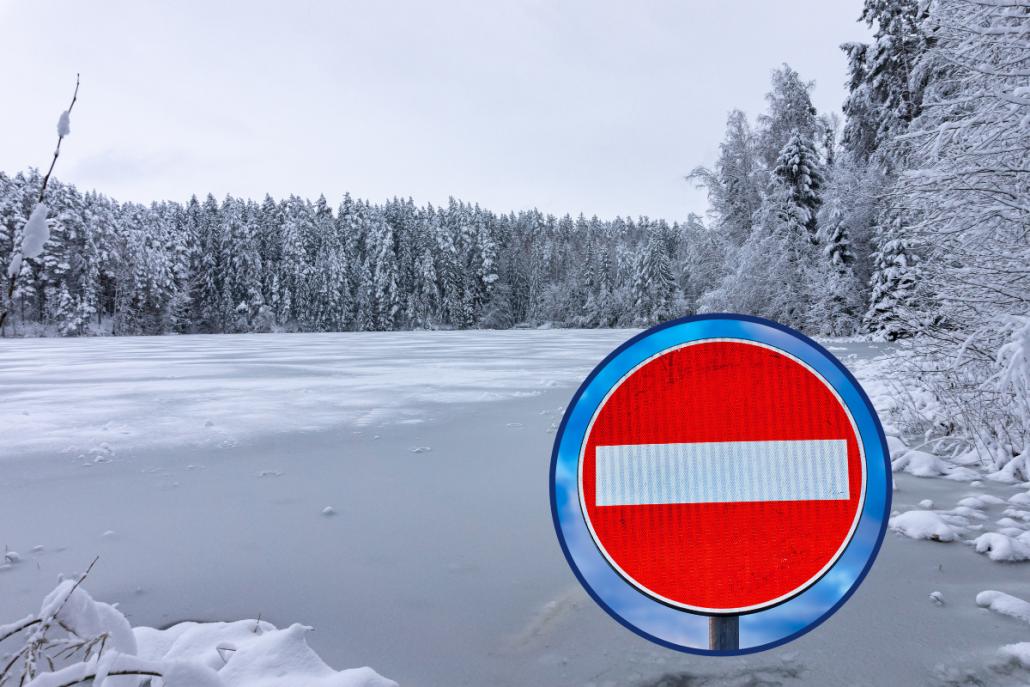 Bei diesen Kieler Eisflächen droht Lebensgefahr