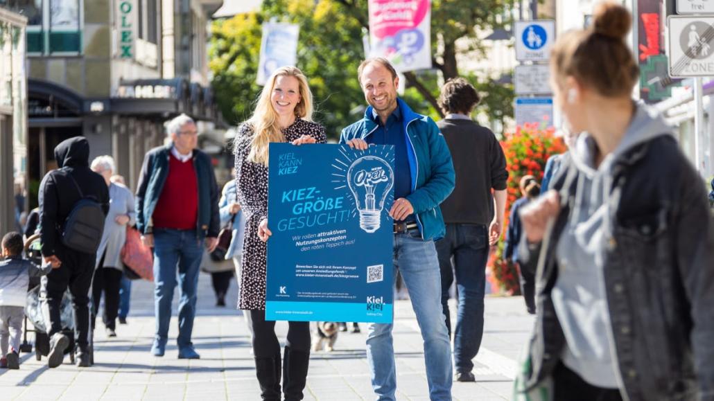 Kiel-Marketing sucht gemeinsam mit allen Kielerinen und Kielern die neue Kiezgröße in der Innenstadt.