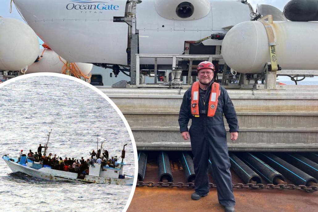 Arthur Loibl, Mitglied des Deutschen Titanic-Vereins, vor dem Tauchgang mit der "Titan" zum Wrack der Titanic 2021.