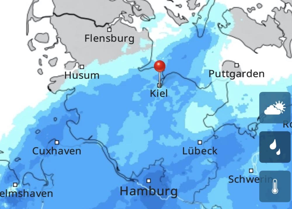 Wann regnet es zur Kieler Woche?