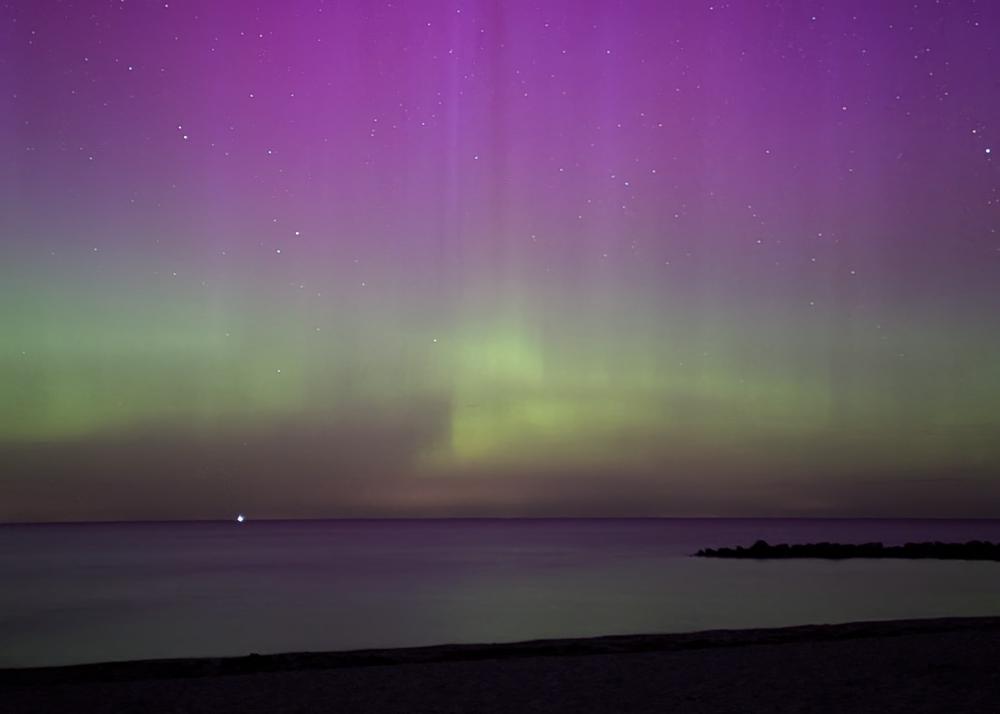 Kielerleben-Leser Maurice ließ und dieses Foto von den Polarlichtern am frühen Morgen des 13. August 2024 zukommen.