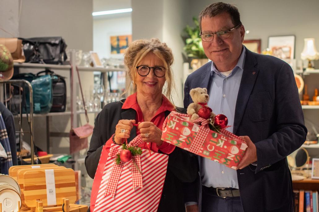 Stadtmissions-Geschäftsführerin Karin Helmer und Stadtrat Gerwin Stöcken werden auch in 2024 vier Wochen lang Gutes tun für Kielerinnen und Kieler.