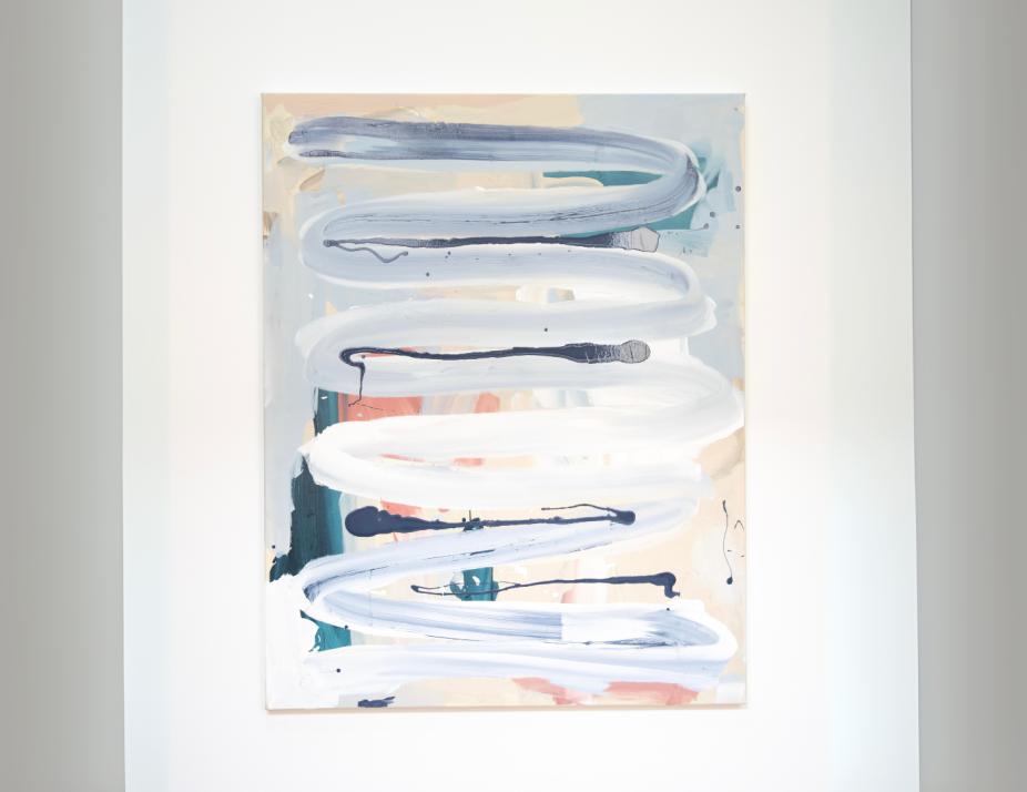Martin Bünger in seiner ersten Ausstellung im Hof Bissee