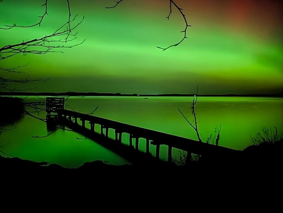 Polarlichter über Kiel: Eure schönsten Bilder der Aurora Borealis