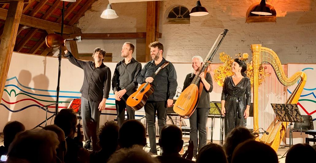 Avi Avital, Alexander von Heißen, Łukasz Kuropaczewski, Ophira Zakai, Anneleen Lenaerts (v.l.n.r.)