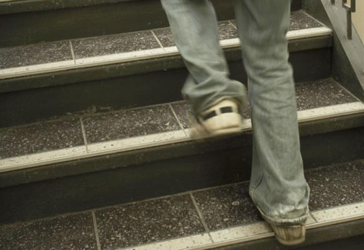Qualmende Socken beim Hochhauslauf 