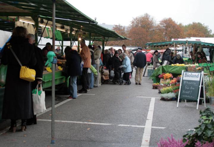 Wochenmarkt zieht auf den Wilhelmplatz 