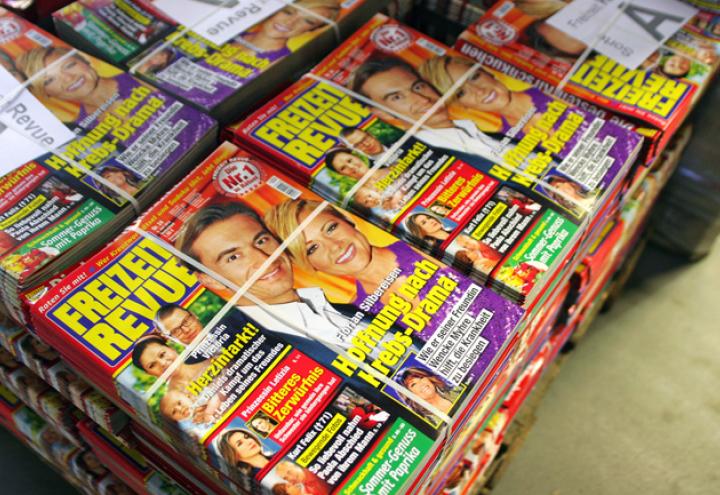 Wie kommt ein Magazin in den Kiosk? 