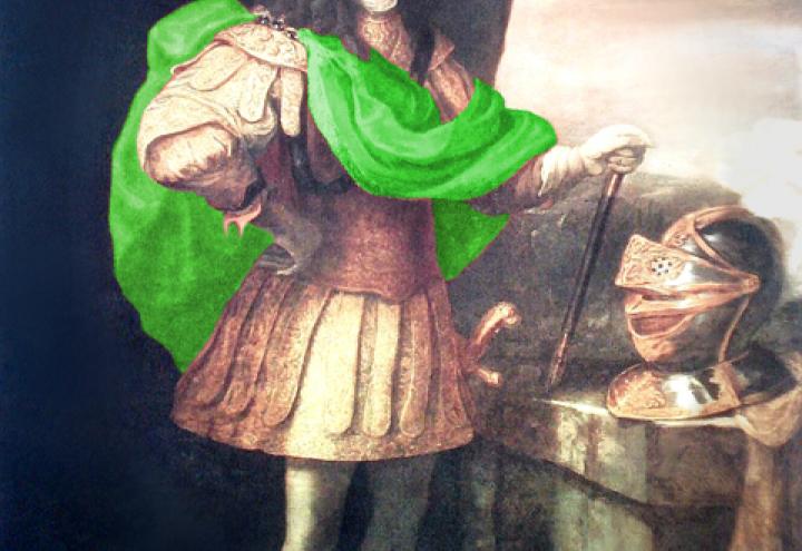 Herr Albrecht trägt grün 