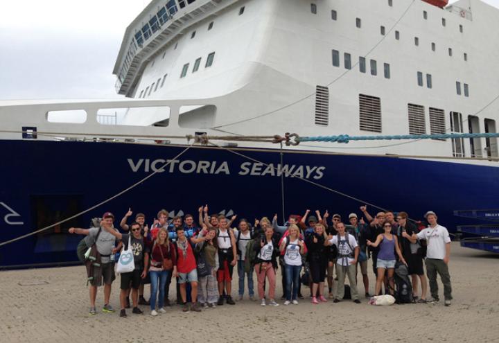 Die Victoria Seaways sticht in See auf den Weg ins Baltikum 