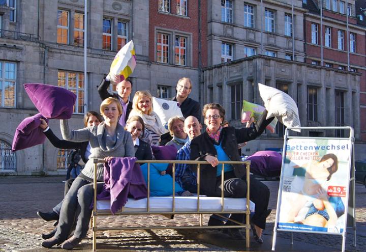 Aktion „Bettenwechsel! Vom Sofa ins Hotelbett“ 
