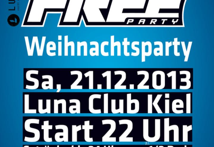 Free Weihnachtsparty am 21. Dezember im Luna Club 