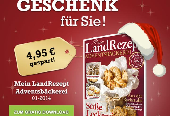 Mein LandRezept Adventsbäckerei zum Gratis-Download 