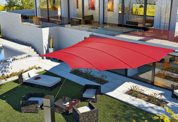 Zur Outdoor-Oase mit stylishen Sonnensegeln  
