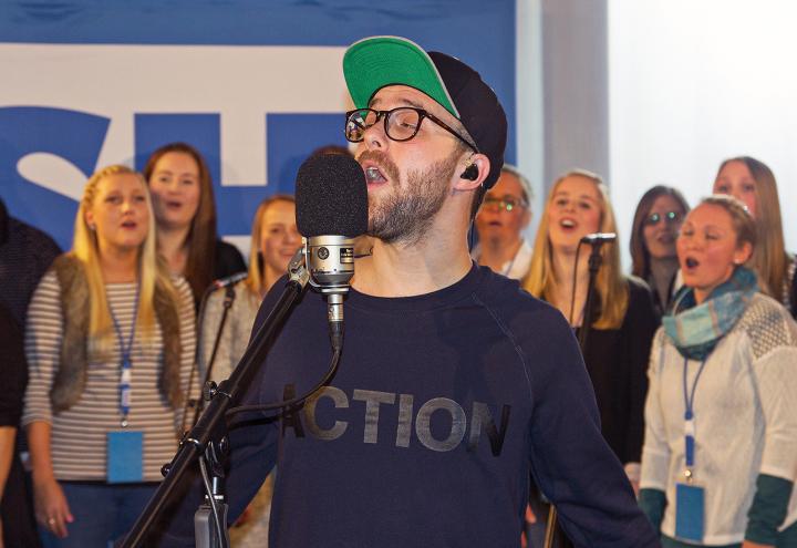 Mark Forster sang mit dem Gewinner-Chor