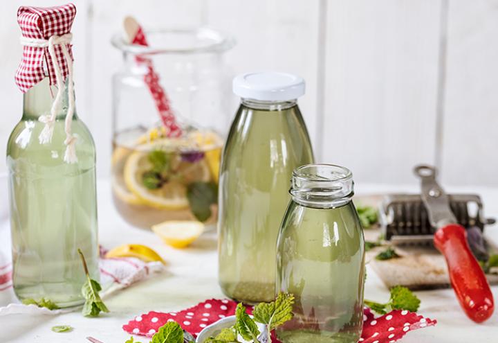 Rezept: Zitronenmelissesirup mit Pfefferminze 