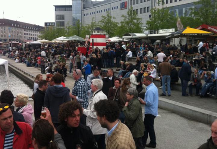 Hopfenkaltschale am Bootshafen 
